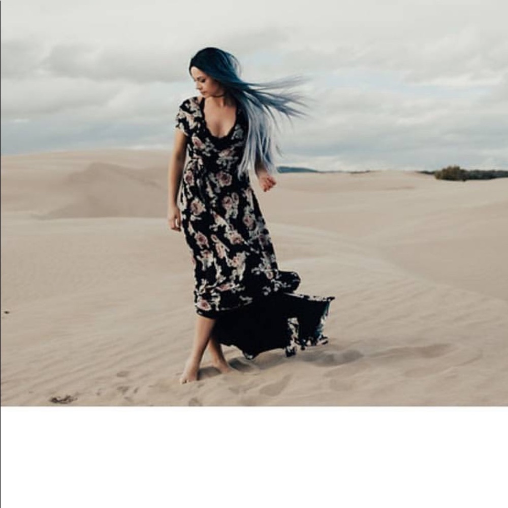 Formal, floral maxi dress